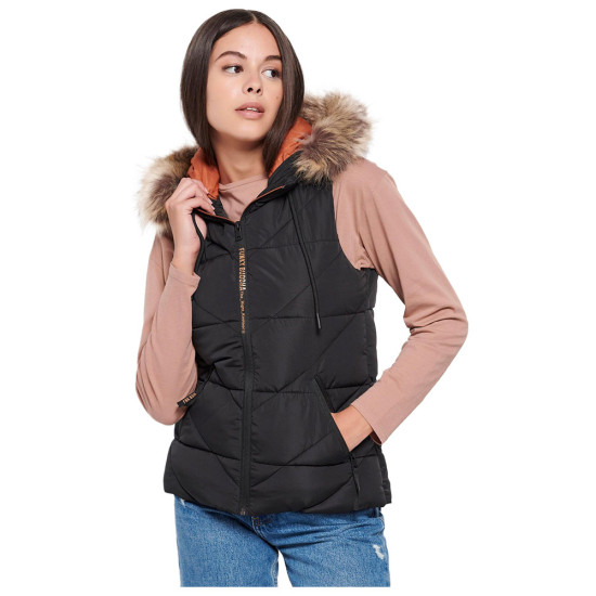 Funky Buddha Γυναικείο αμάνικο μπουφάν